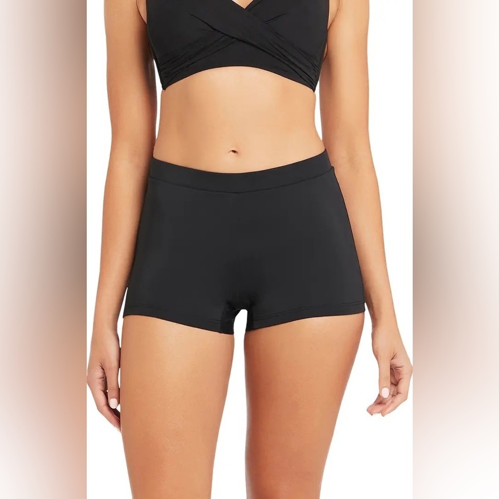 New Sea Level The Katie Boyleg Swim Shorts Black Bottoms